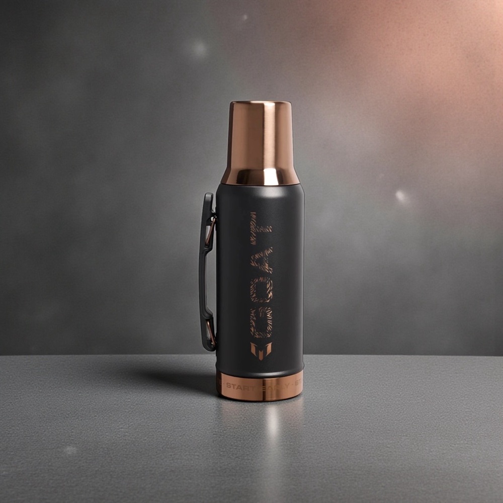 The Messi x Stanley High Precision Flow Mate System | 1.3 QT - Messi GOAT Black - Picture 2 of 4